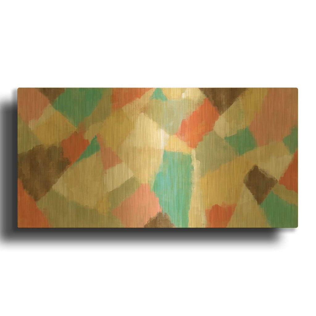 'Pinwheel' By Silvia Vassileva Gold Metal Wall Art