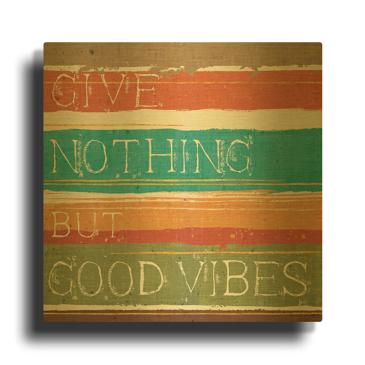 'Thoughtful Strokes I' By Jess Aiken Gold Metal Wall Art