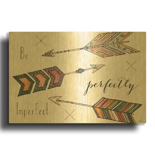 'Spectrum I' By Jess Aiken Gold Metal Wall Art