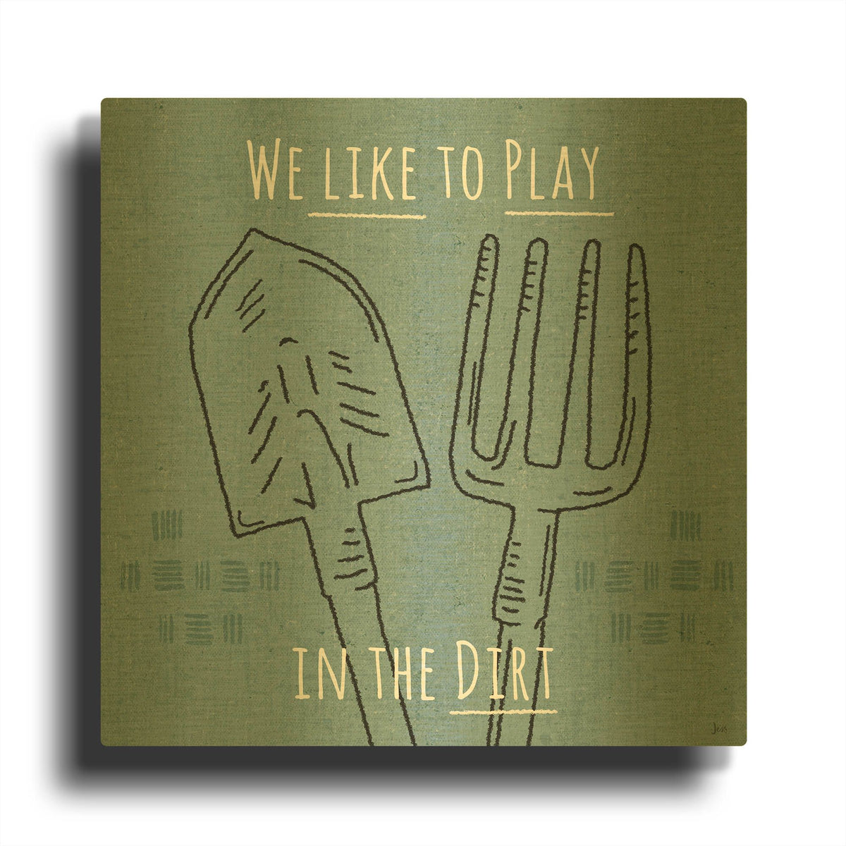 'Home Grown II' By Jess Aiken Gold Metal Wall Art