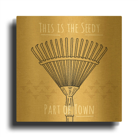 'Home Grown III' By Jess Aiken Gold Metal Wall Art