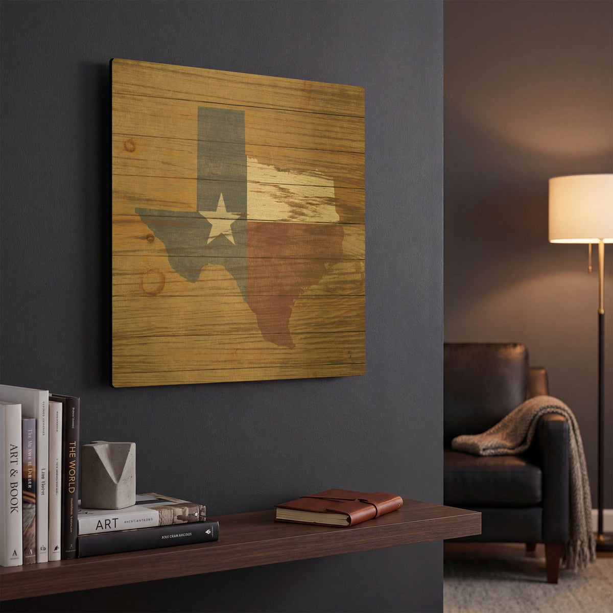 'Lone Star' By Sarah Adams Gold Metal Wall Art