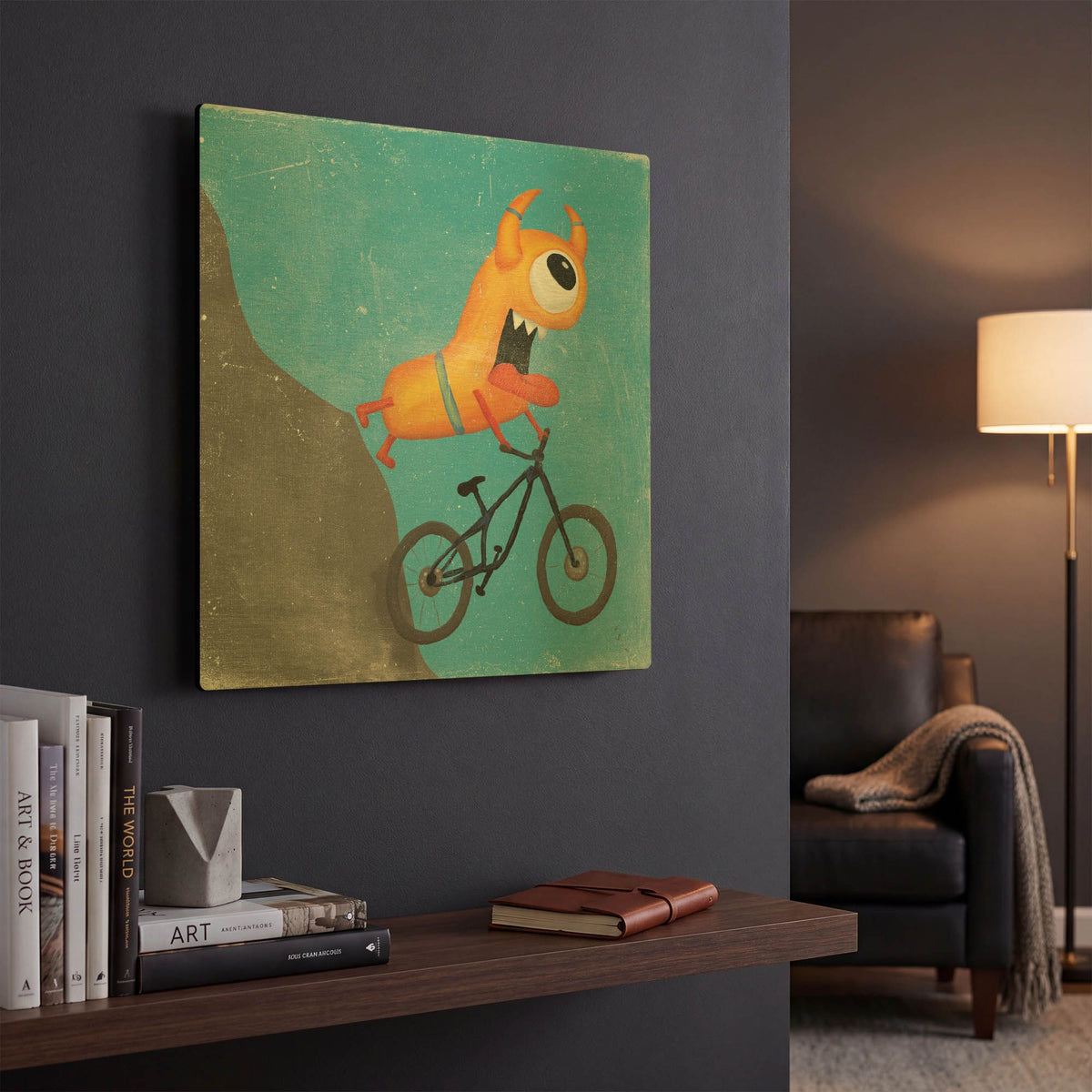 'Xtreme Monsters I' By Sarah Adams Gold Metal Wall Art