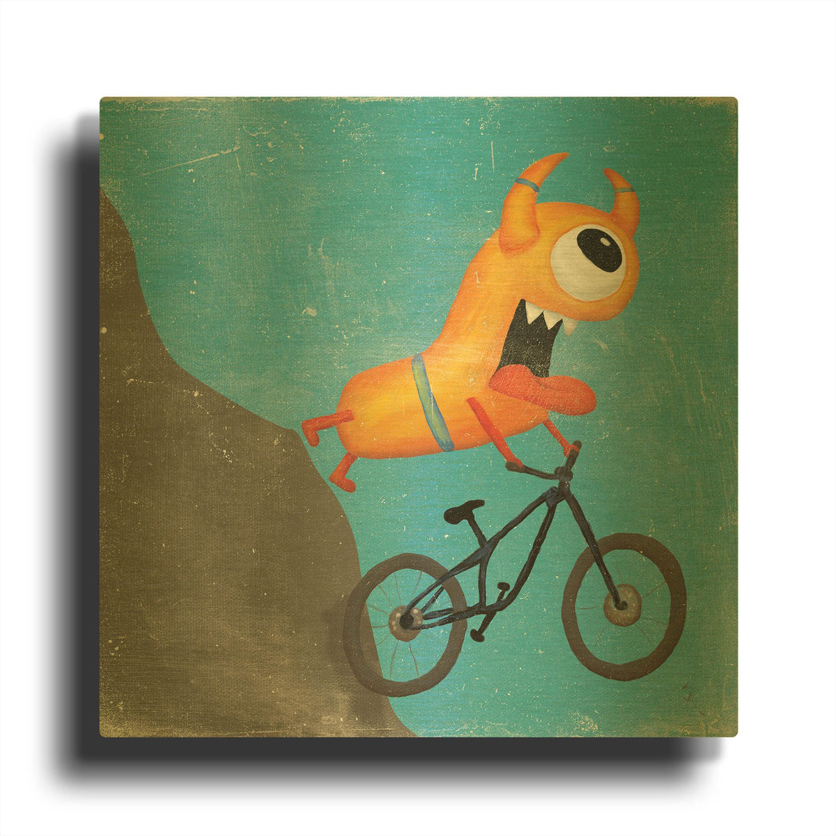'Xtreme Monsters I' By Sarah Adams Gold Metal Wall Art