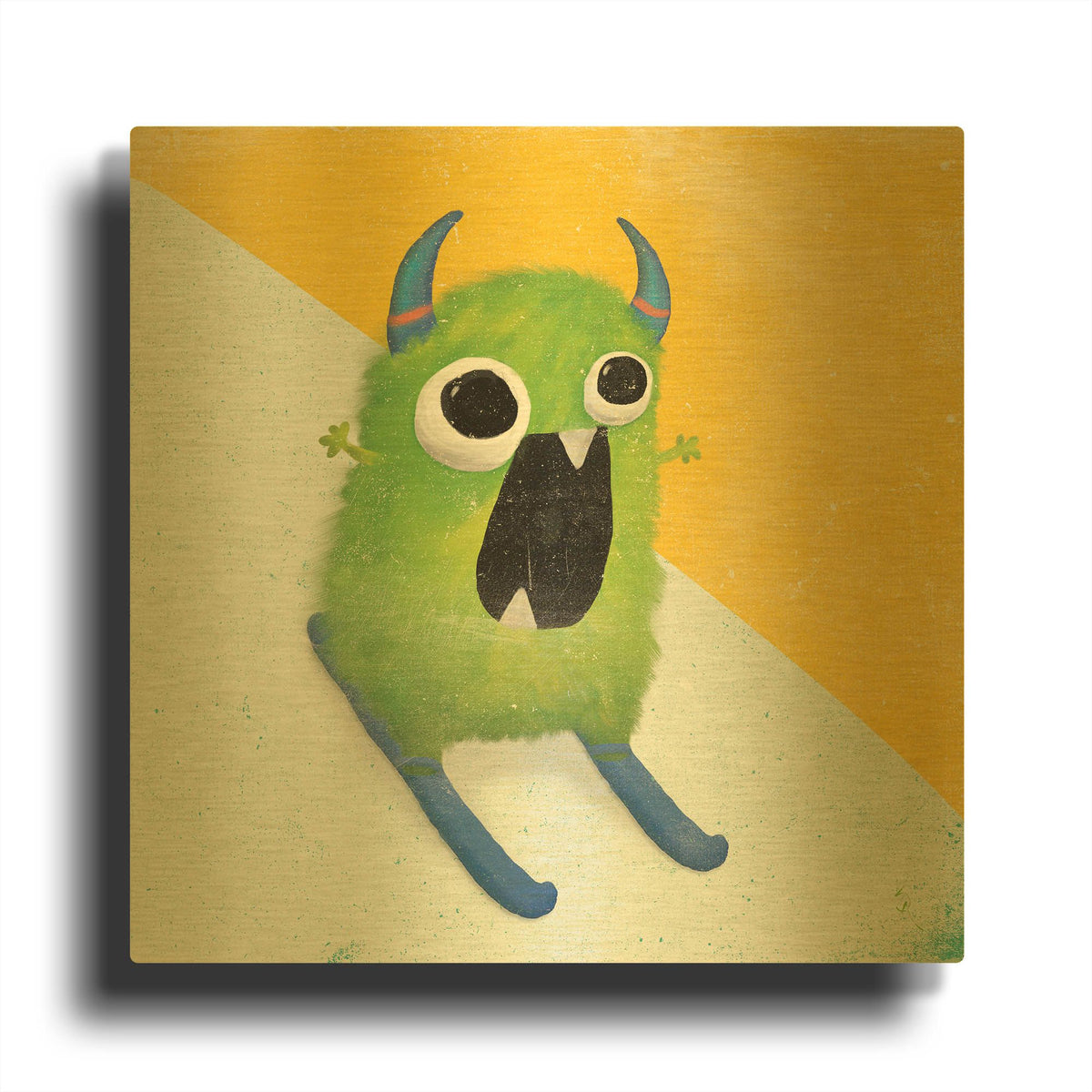 'Xtreme Monsters II' By Sarah Adams Gold Metal Wall Art