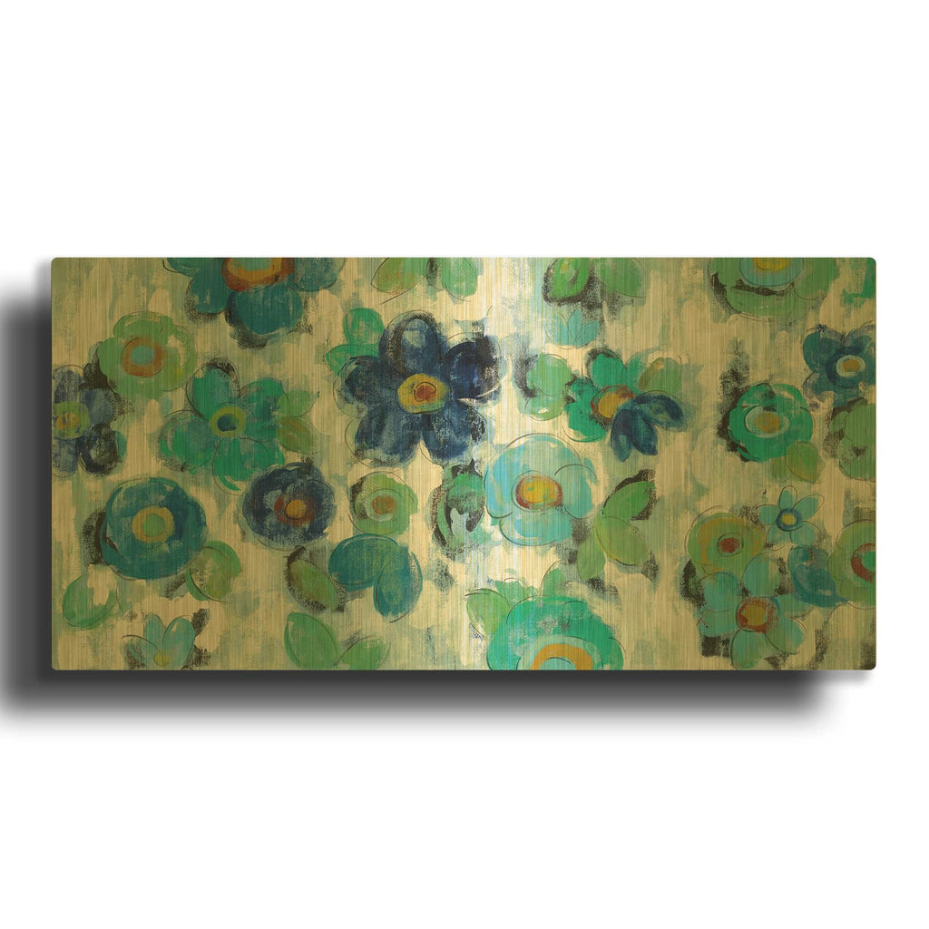 'Blue Eyes I' By Silvia Vassileva Gold Metal Wall Art