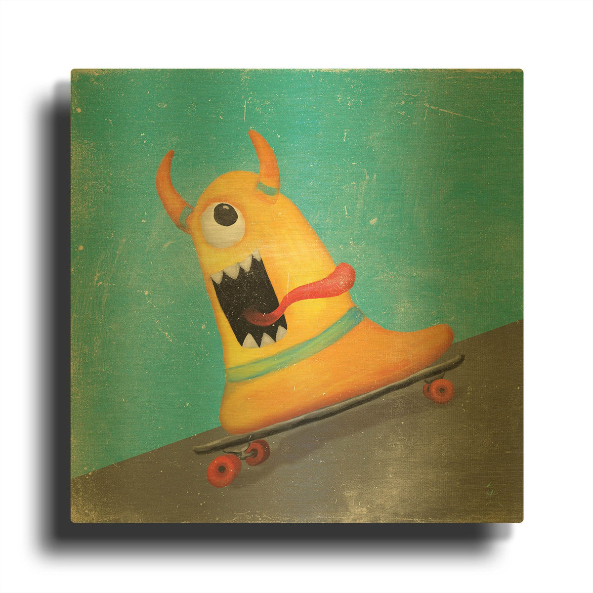 'Xtreme Monsters IV' By Sarah Adams Gold Metal Wall Art