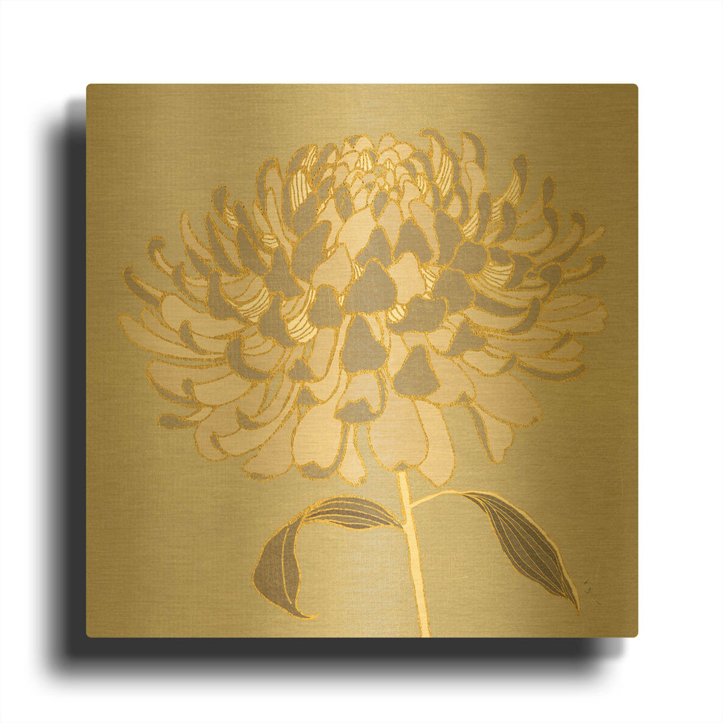 'Sarahs Garden Gatsby IV' By Sarah Adams Gold Metal Wall Art