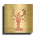 'Ocean Life II' By Sarah Adams Gold Metal Wall Art