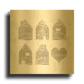 'Home Sweet Home III' By Sarah Adams Gold Metal Wall Art