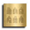 'Home Sweet Home IV' By Sarah Adams Gold Metal Wall Art