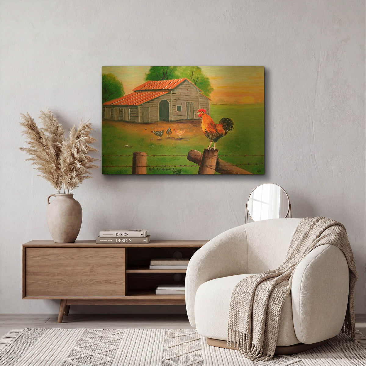 'Big Red' By Arie Reinhardt Taylor Gold Metal Wall Art