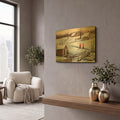 'The Old Springhouse' By Arie Reinhardt Taylor Gold Metal Wall Art