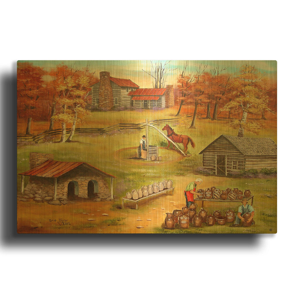 'The Potter' By Arie Reinhardt Taylor Gold Metal Wall Art