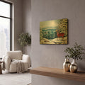 'Monarch in Winter' By Arie Reinhardt Taylor Gold Metal Wall Art