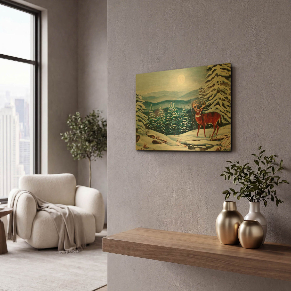 'Monarch in Winter' By Arie Reinhardt Taylor Gold Metal Wall Art