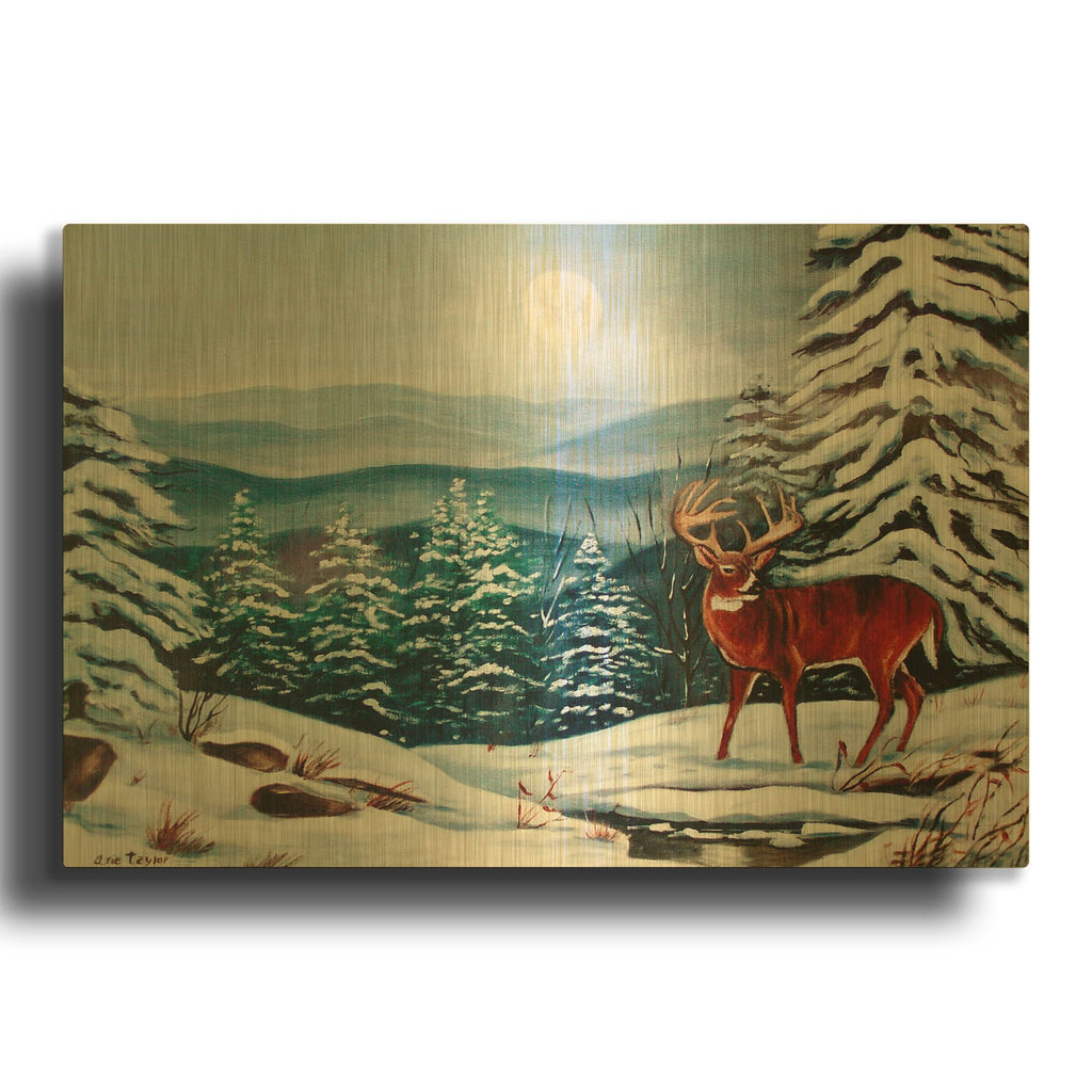 'Monarch in Winter' By Arie Reinhardt Taylor Gold Metal Wall Art