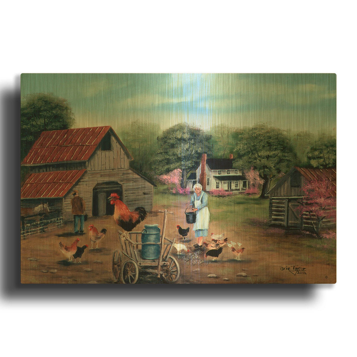 'Old Red' By Arie Reinhardt Taylor Gold Metal Wall Art