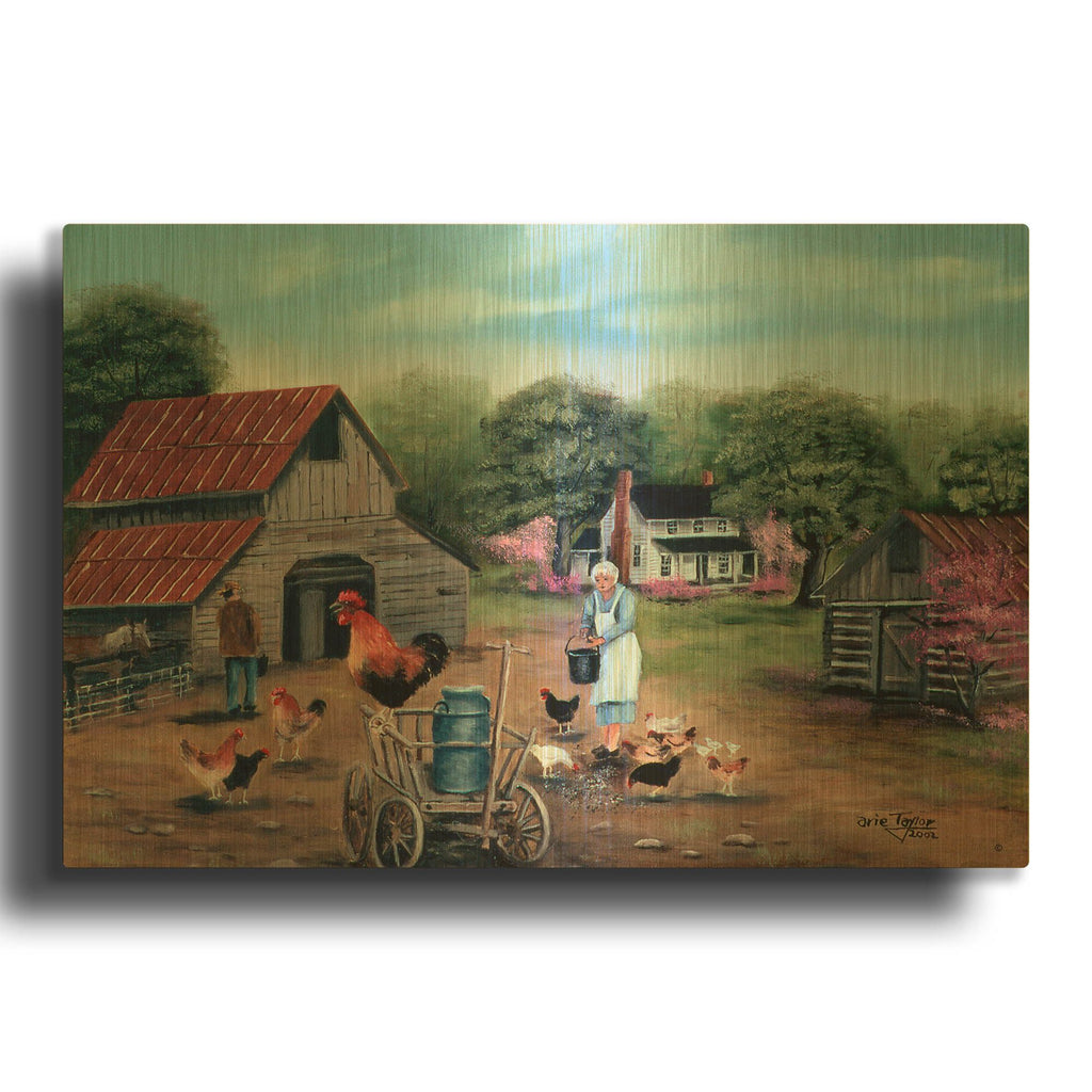 'Old Red' By Arie Reinhardt Taylor Gold Metal Wall Art