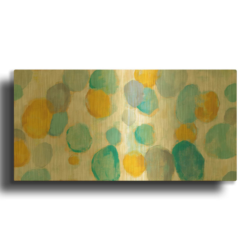 'Painted Pebbles' By Silvia Vassileva Gold Metal Wall Art