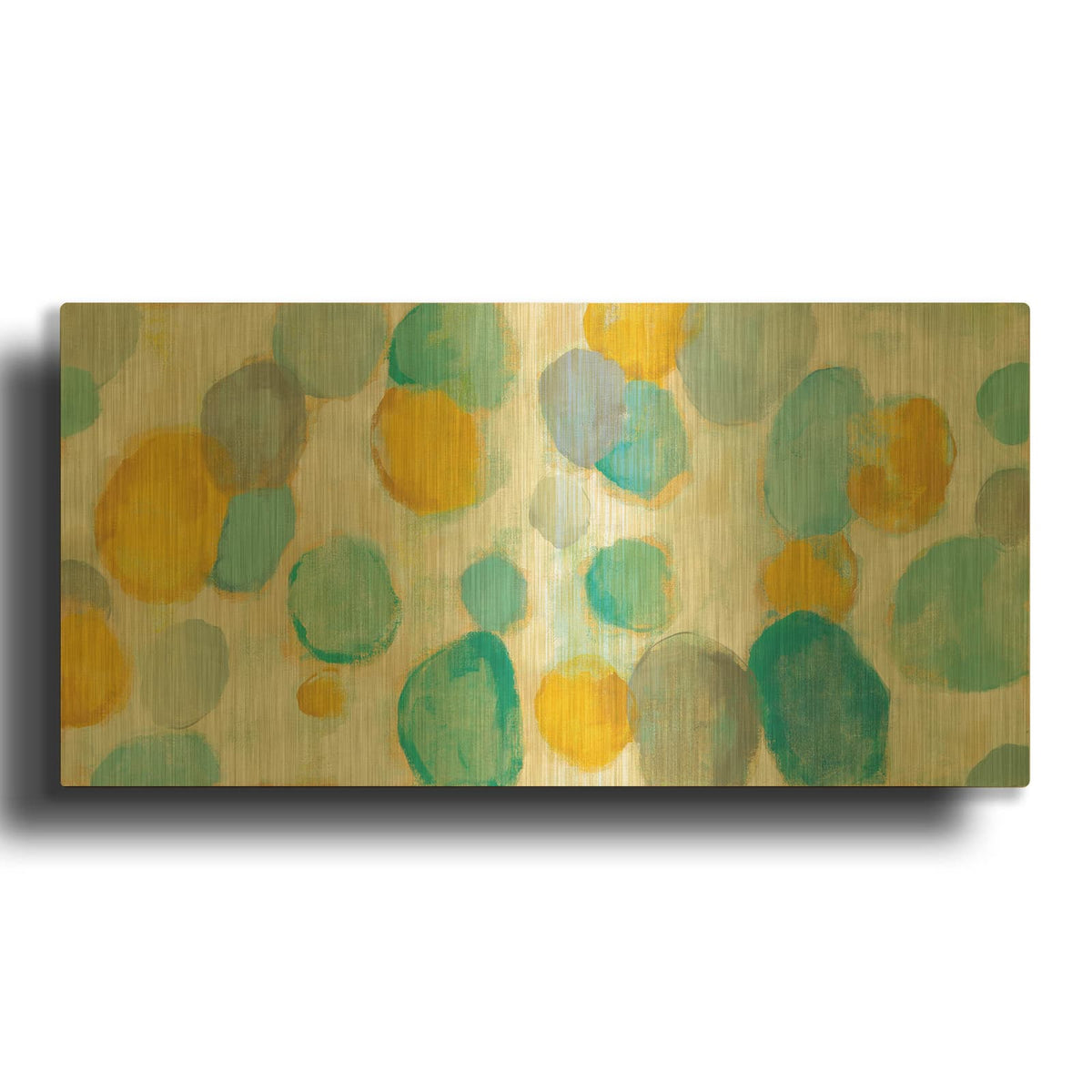'Painted Pebbles' By Silvia Vassileva Gold Metal Wall Art