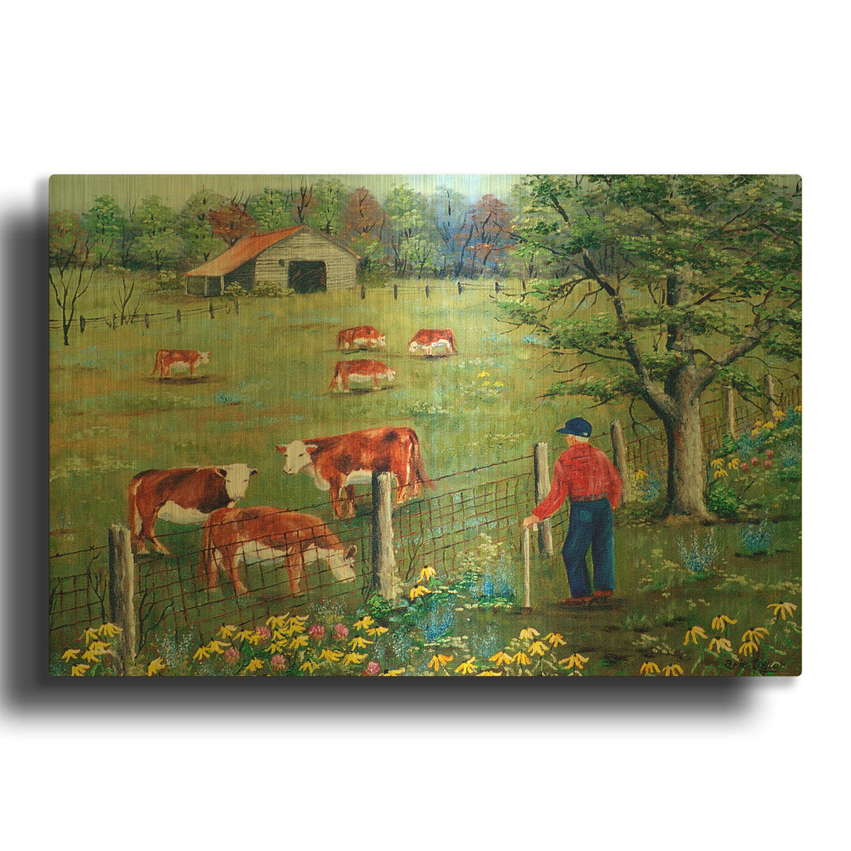 'The Overseer' By Arie Reinhardt Taylor Gold Metal Wall Art