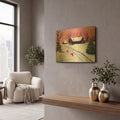 'Red Dawn' By Arie Reinhardt Taylor Gold Metal Wall Art