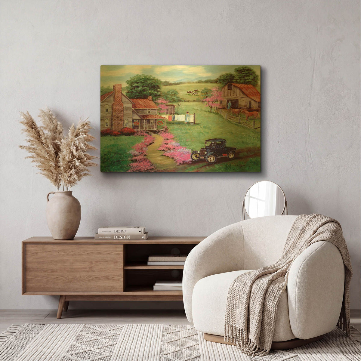 'Rural Roots' By Arie Reinhardt Taylor Gold Metal Wall Art