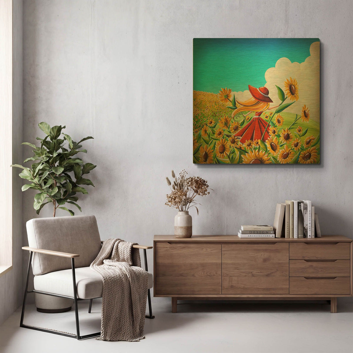 'Dream Chaser' By Cindy Thornton Gold Metal Wall Art