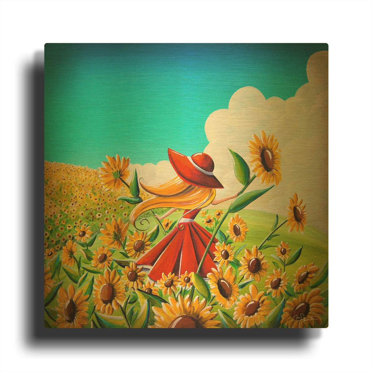 'Dream Chaser' By Cindy Thornton Gold Metal Wall Art