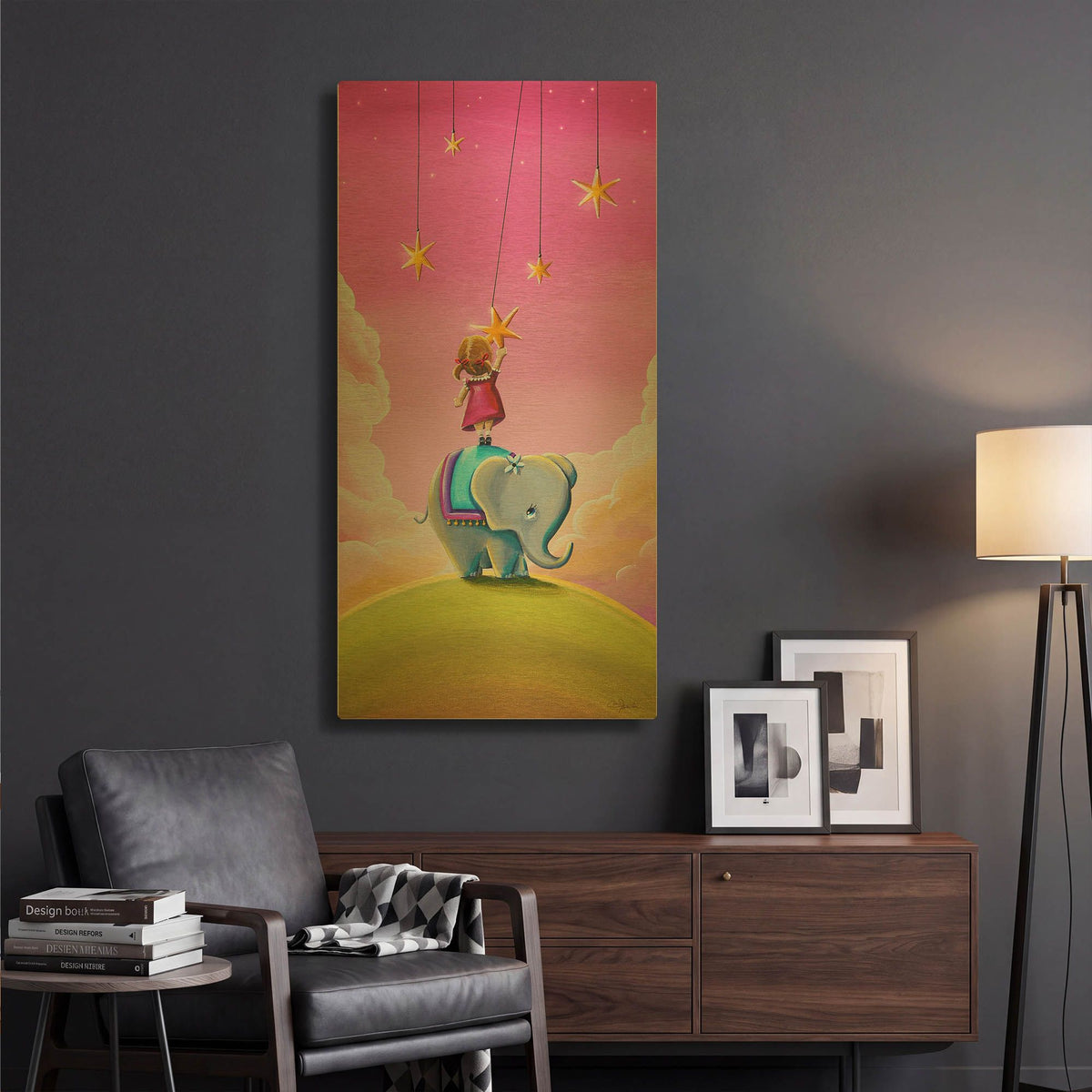 'Reach for the Stars' By Cindy Thornton Gold Metal Wall Art