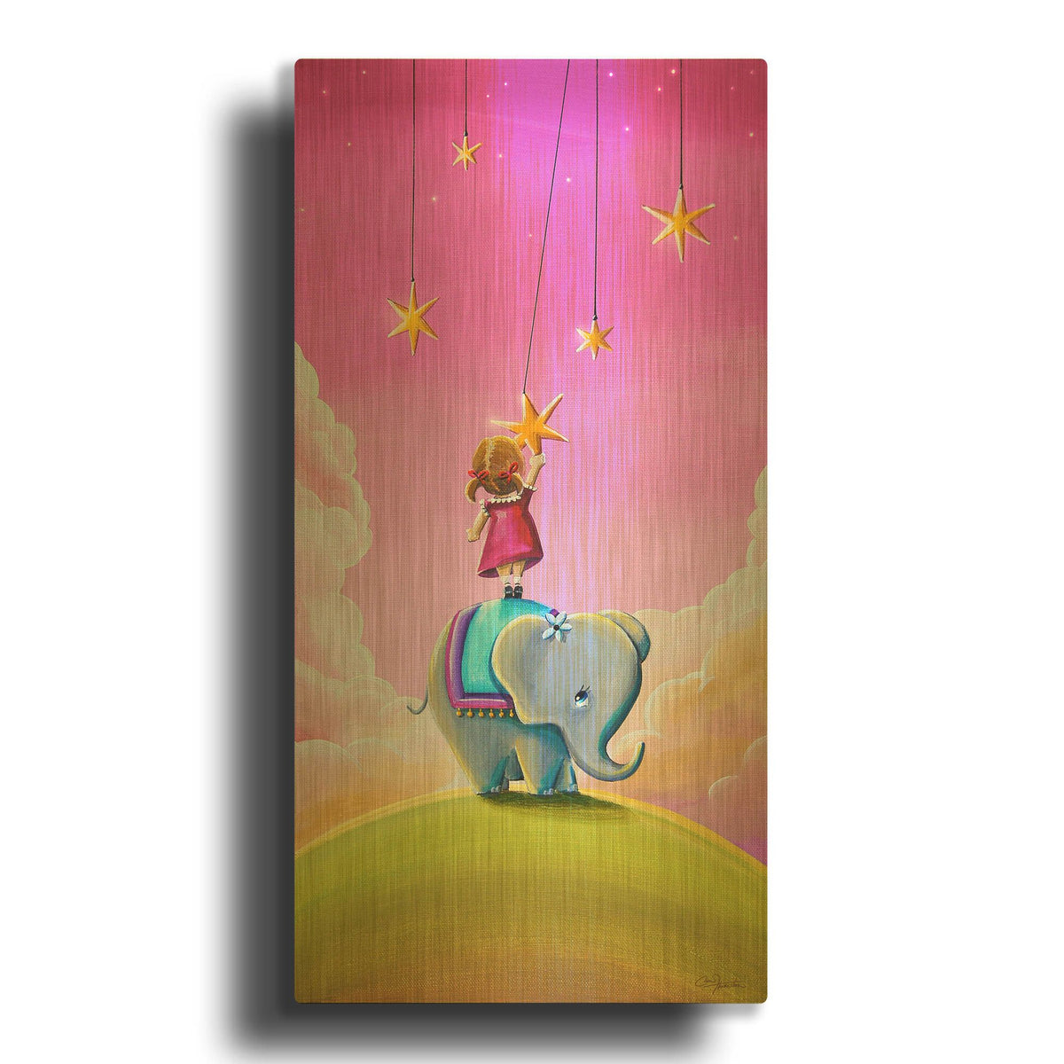 'Reach for the Stars' By Cindy Thornton Gold Metal Wall Art