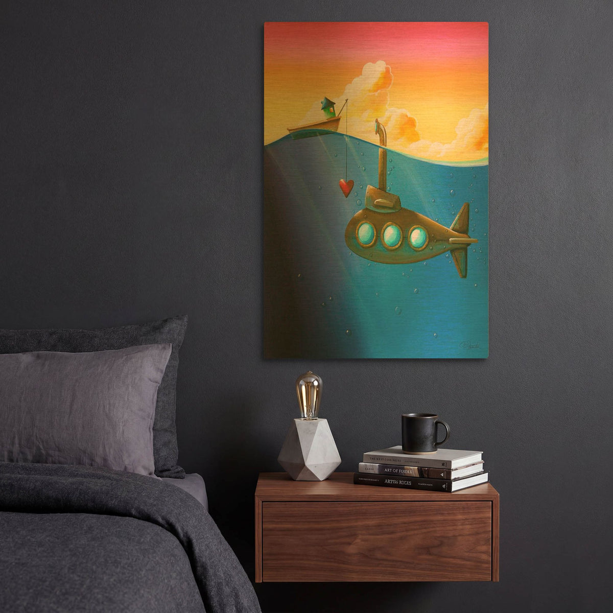 'Finding Nemo' By Cindy Thornton Gold Metal Wall Art