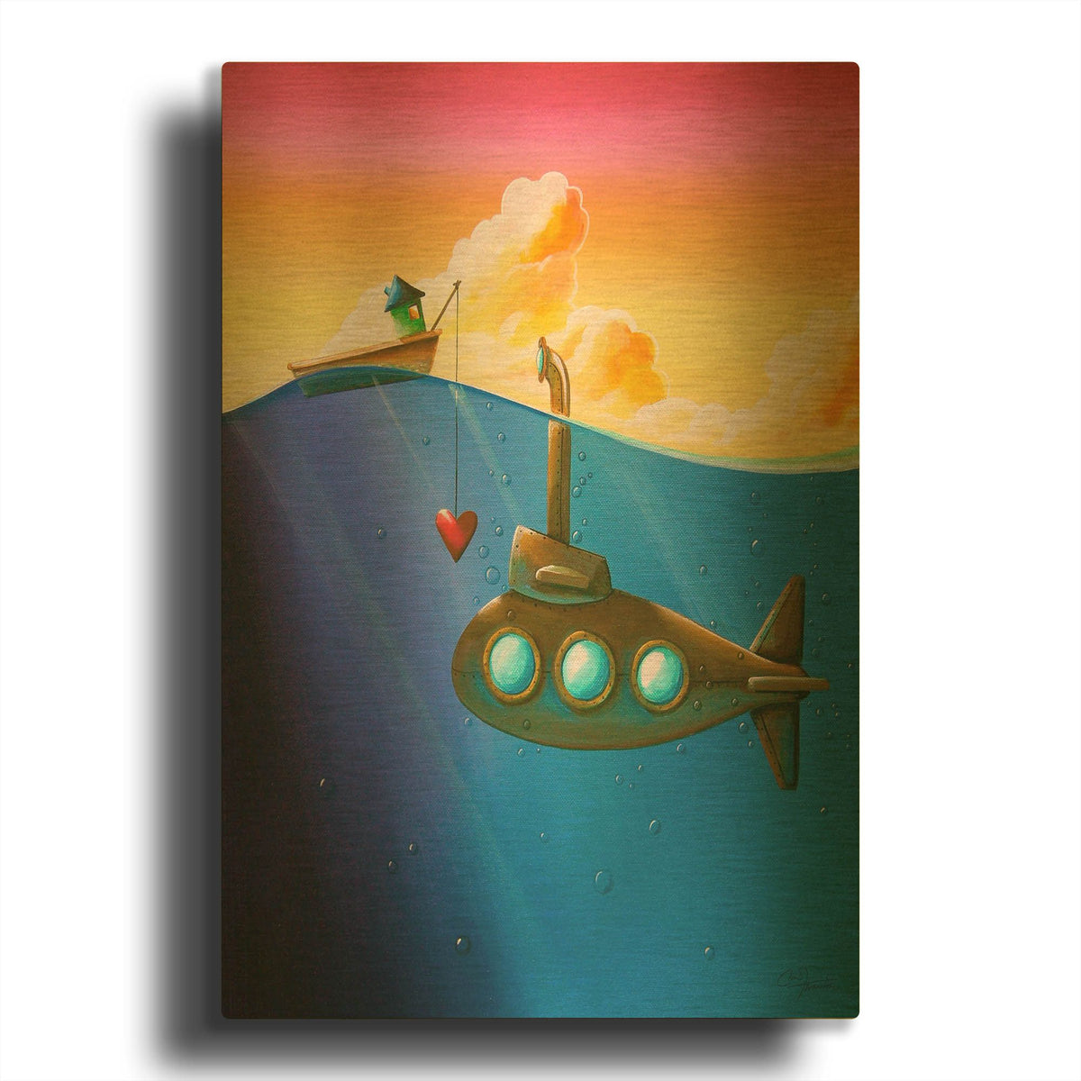 'Finding Nemo' By Cindy Thornton Gold Metal Wall Art