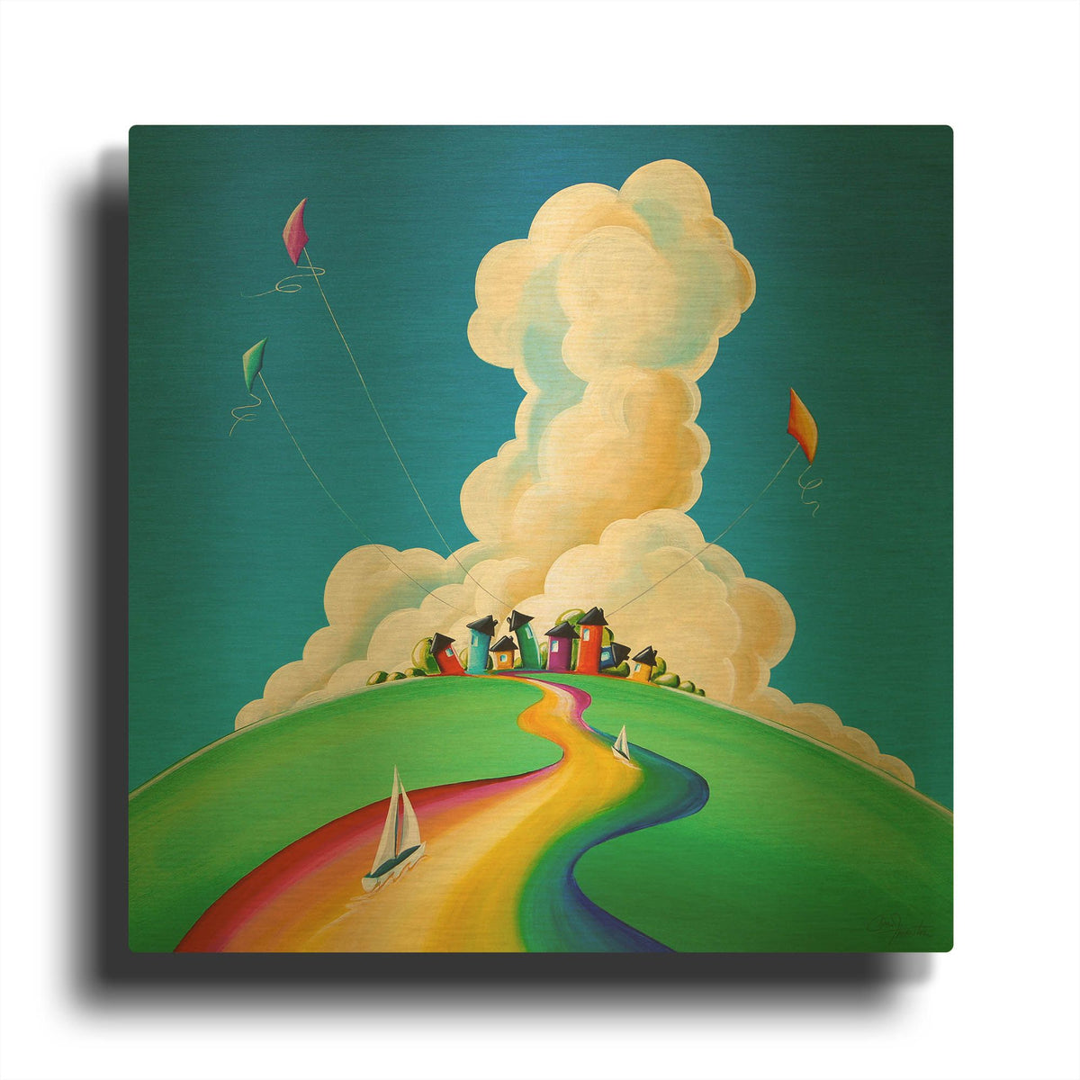 'Good Day Sunshine' By Cindy Thornton Gold Metal Wall Art