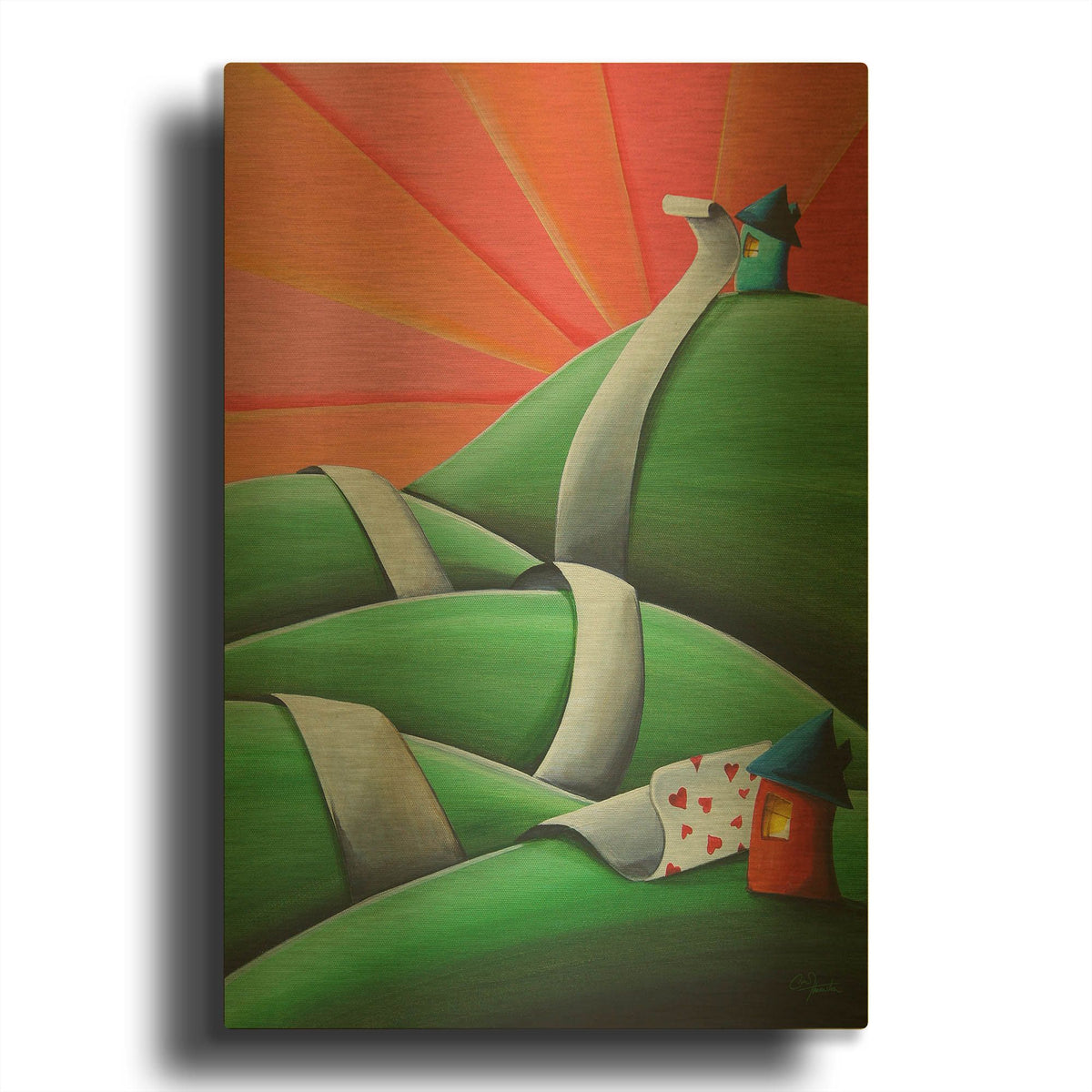 'Let Me Count the Ways' By Cindy Thornton Gold Metal Wall Art
