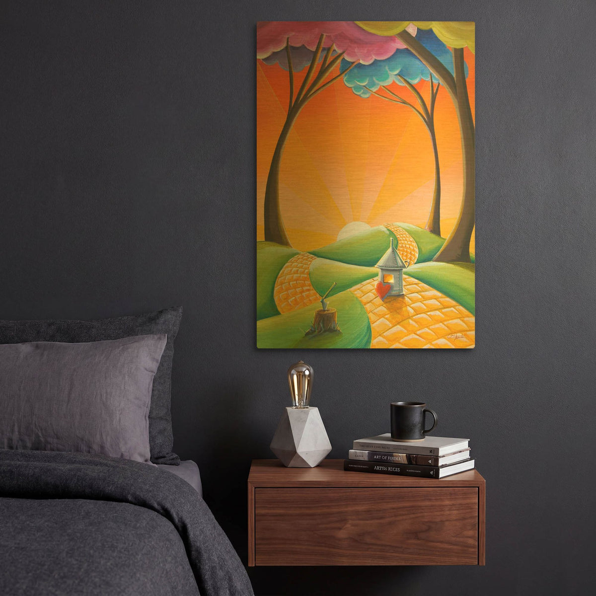 'There' By Cindy Thornton Gold Metal Wall Art