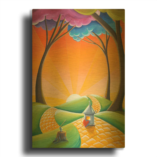 'There' By Cindy Thornton Gold Metal Wall Art