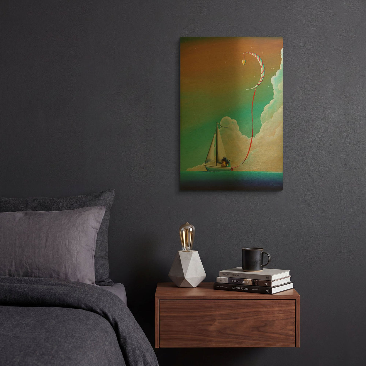 'Wrapped Up In Love' By Cindy Thornton Gold Metal Wall Art