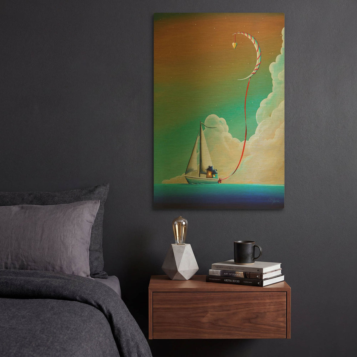 'Wrapped Up In Love' By Cindy Thornton Gold Metal Wall Art