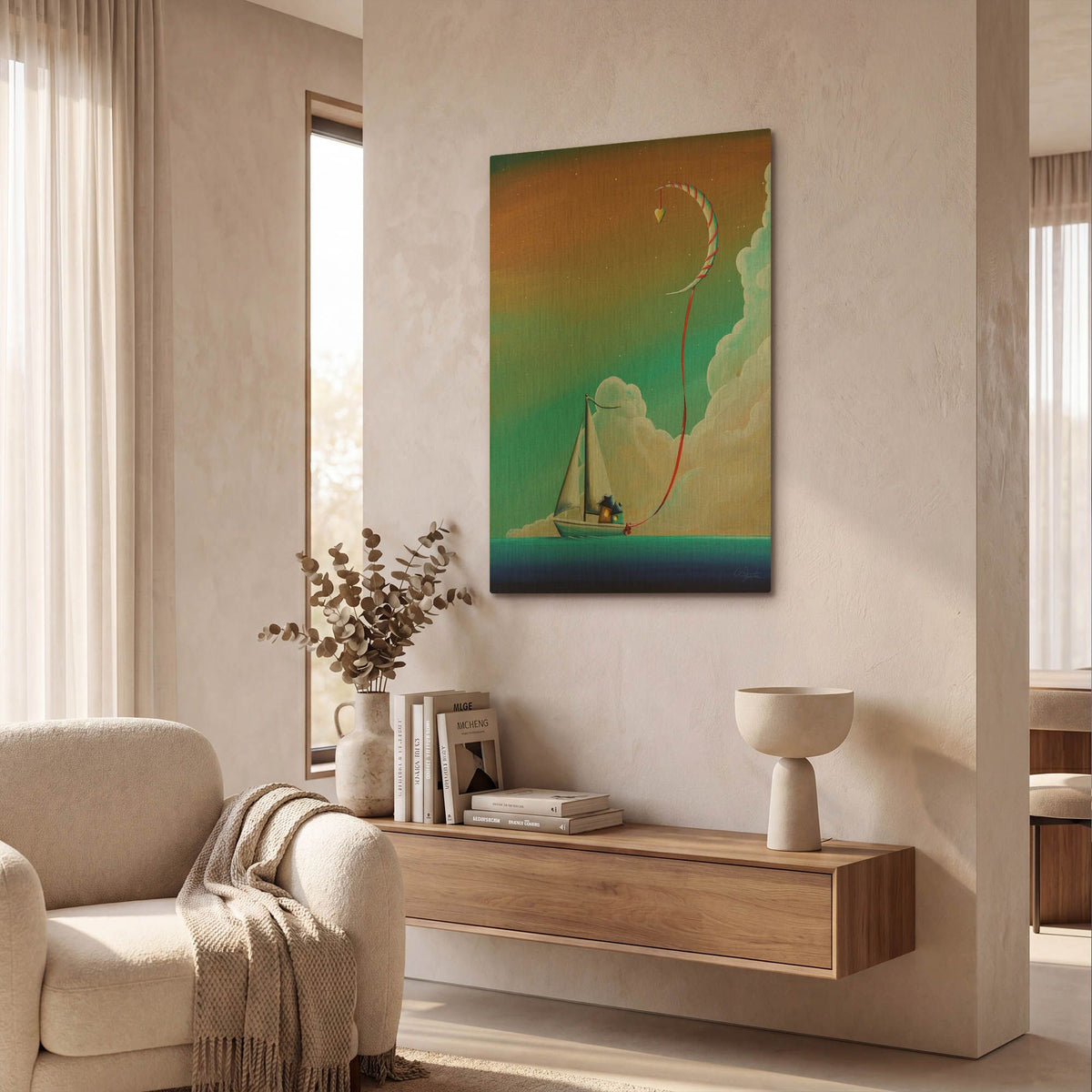 'Wrapped Up In Love' By Cindy Thornton Gold Metal Wall Art