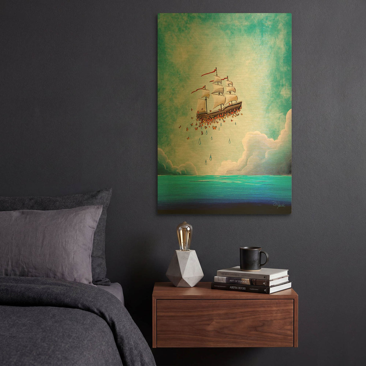 'Fantastic Voyage' By Cindy Thornton Gold Metal Wall Art