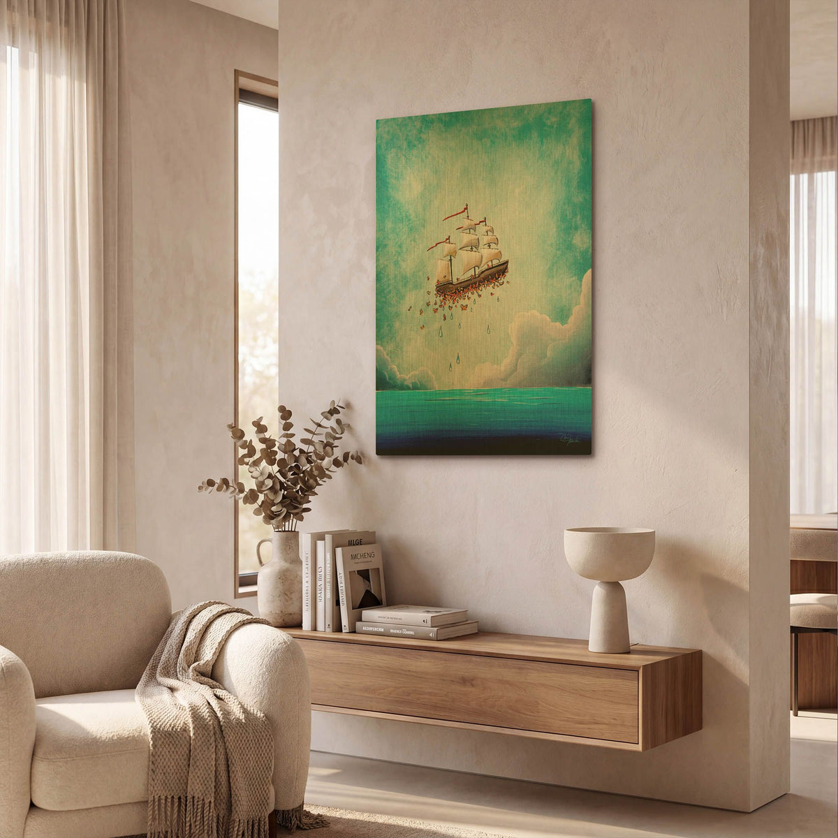 'Fantastic Voyage' By Cindy Thornton Gold Metal Wall Art