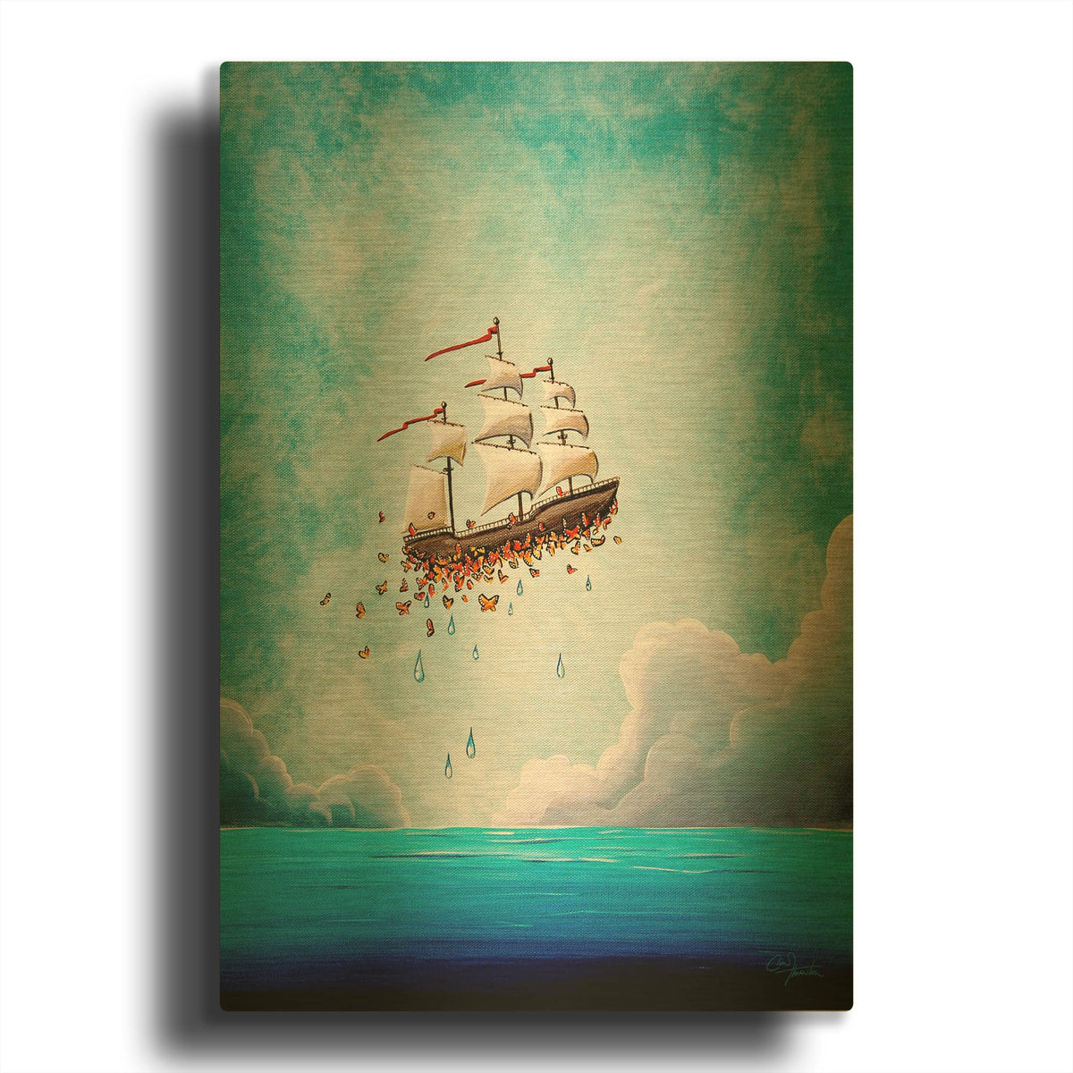 'Fantastic Voyage' By Cindy Thornton Gold Metal Wall Art