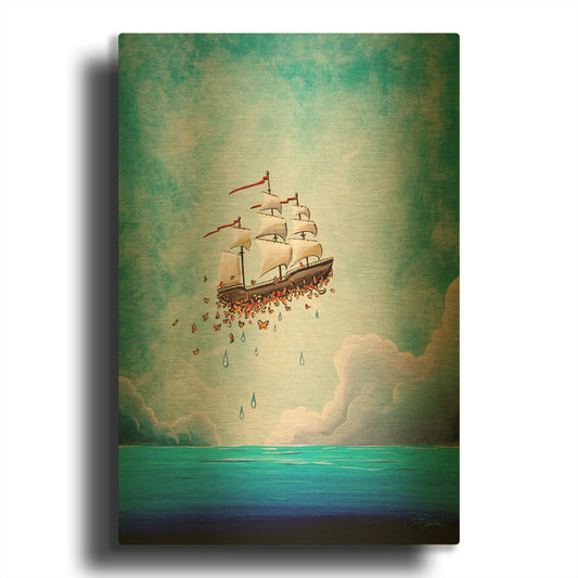 'Fantastic Voyage' By Cindy Thornton Gold Metal Wall Art