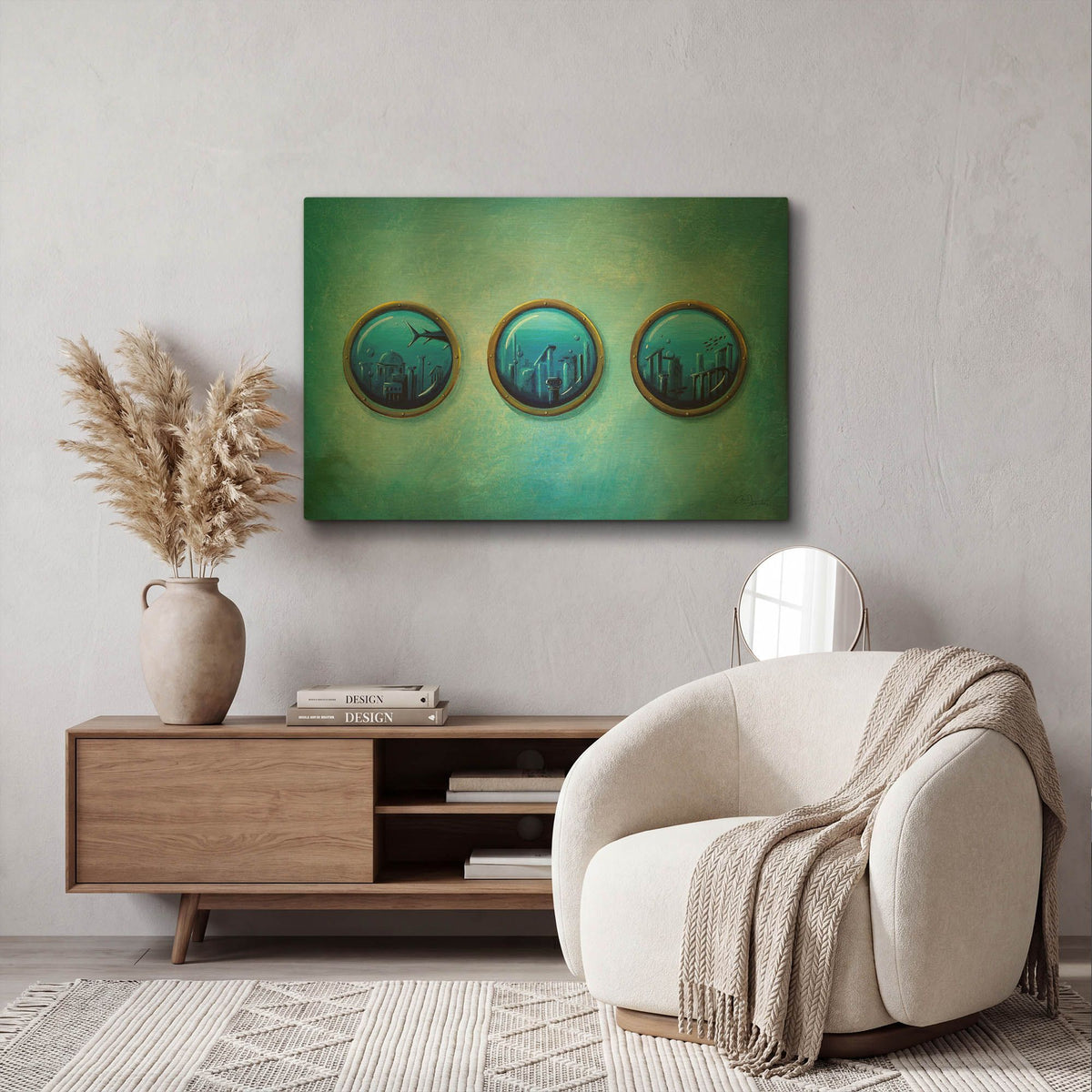 'Gateway to Antiquity' By Cindy Thornton Gold Metal Wall Art