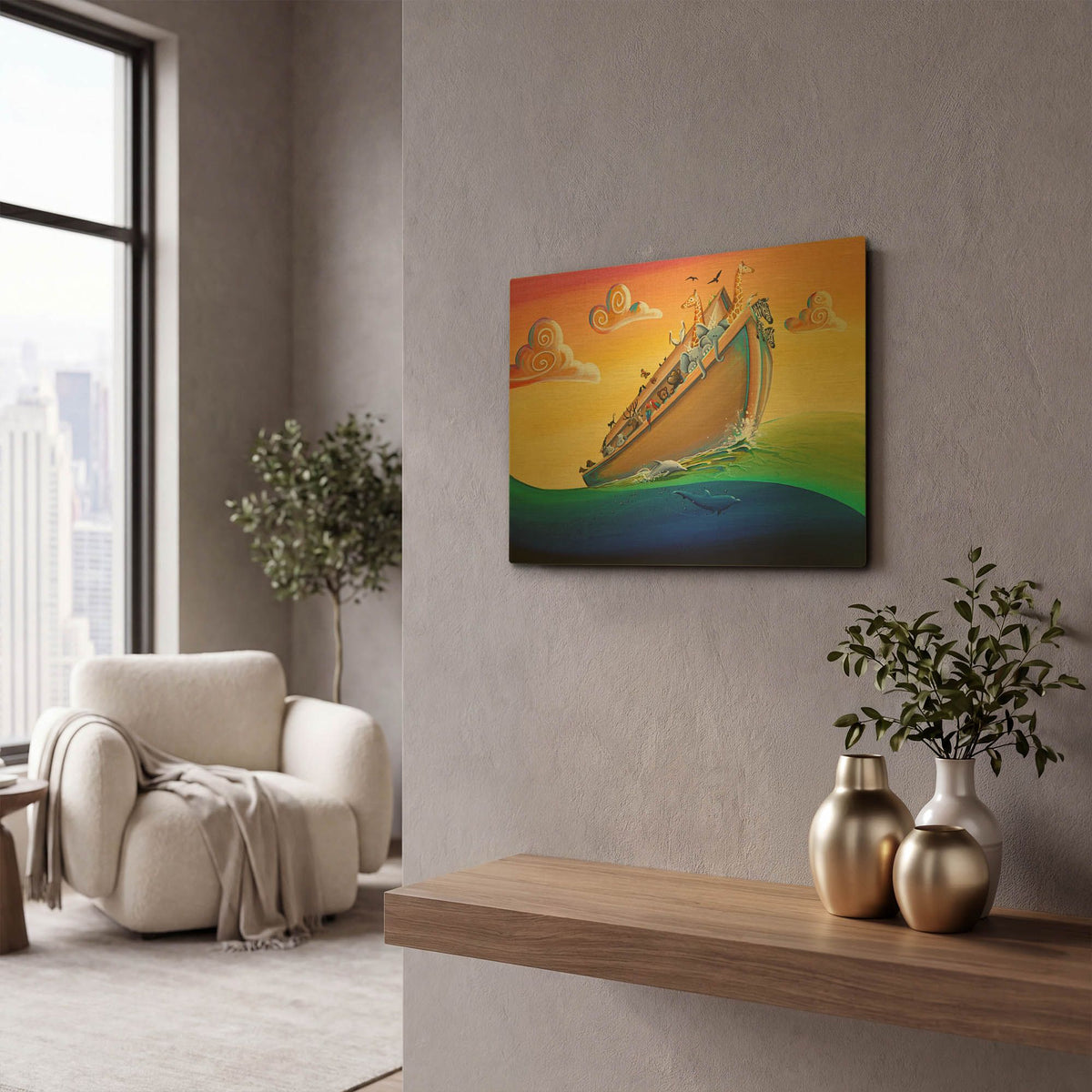 'Journey To New Beginnings' By Cindy Thornton Gold Metal Wall Art