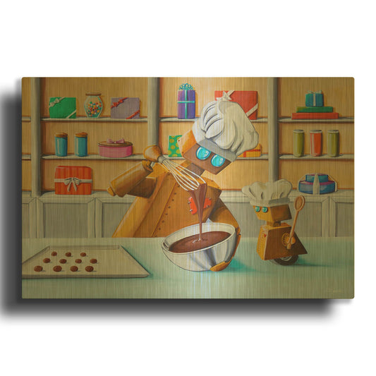 'The Chocolatiers' By Cindy Thornton Gold Metal Wall Art