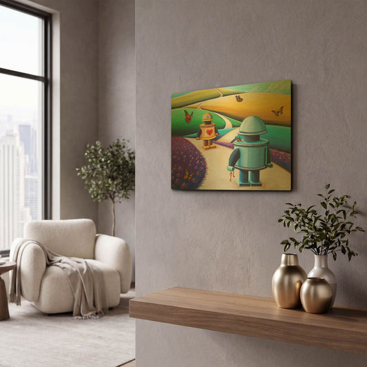 'The Key To My Heart' By Cindy Thornton Gold Metal Wall Art