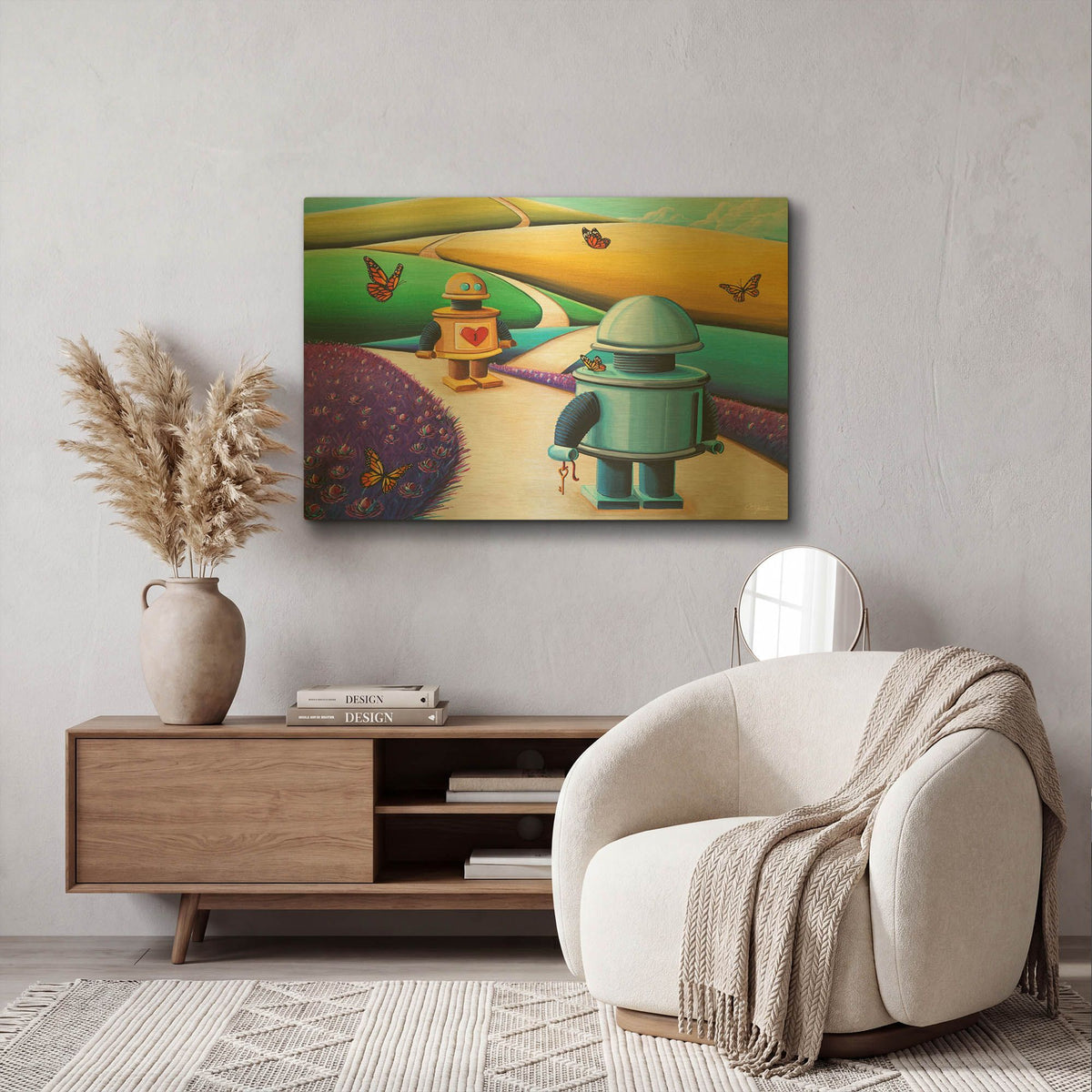 'The Key To My Heart' By Cindy Thornton Gold Metal Wall Art